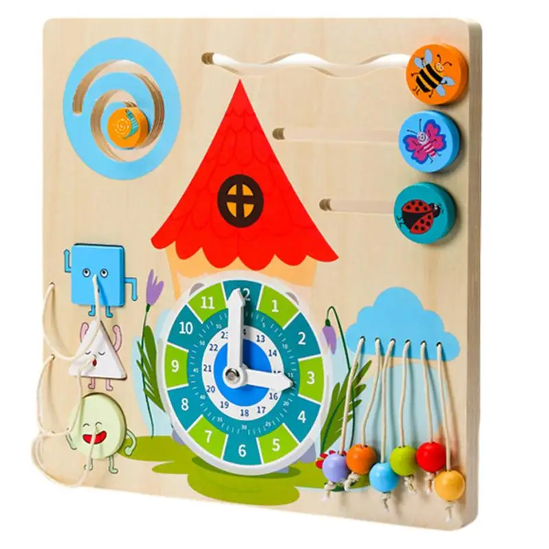 

Toddler Busy Boards Montessori Learning Toy Sensory Activity Board For Toddler 1-3 Preschool Learning Activities Fine Motor