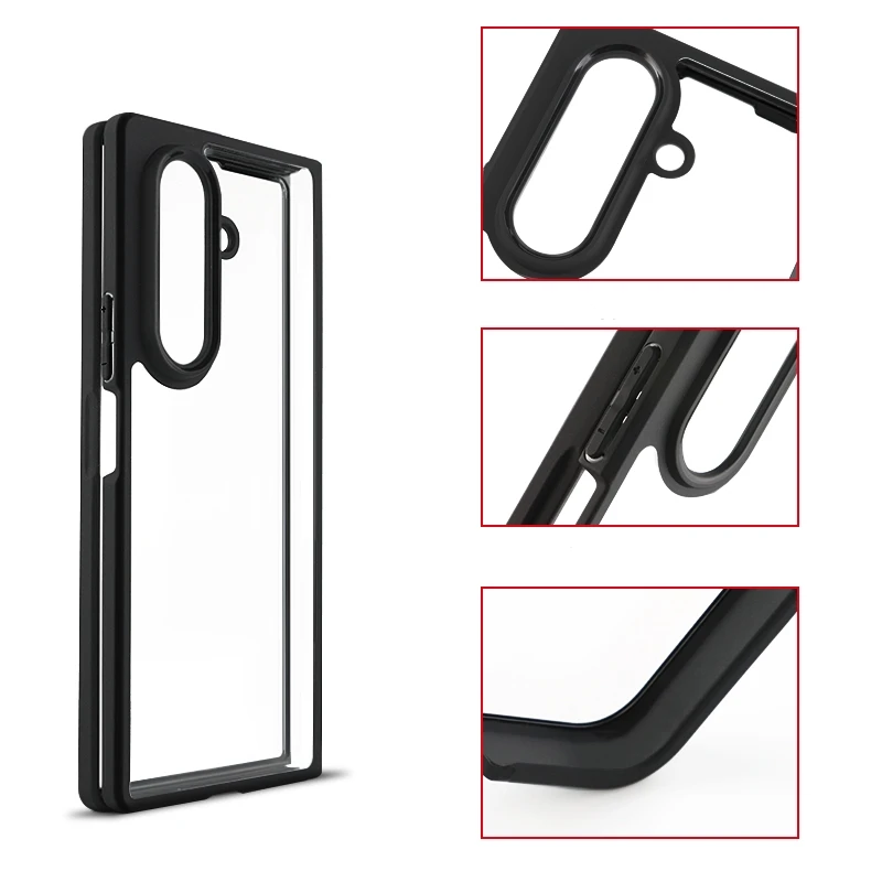 Фото Чехол для Samsung Z Fold 7, чехол для Samsung Z Fold 7, Capas Armor, чехол для телефона, прозрачный прозрачный чехол для Samsung Galaxy Z Fold 7, чехол №5