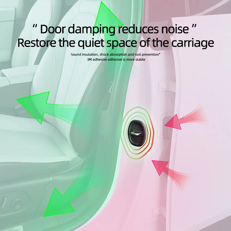 4 шт. для Fiat Ottimo пряжка дверного замка автомобиля амортизирующая защита от