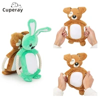 fun dogs pet interactive toy corgi teddy toys fleece consume energy puppy bite resistant soft large dogs toys dog accessories