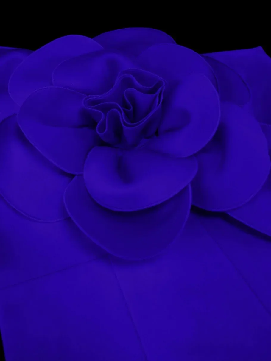 Женские комбинезоны с цветочной аппликацией на одно плечо и высокой талией