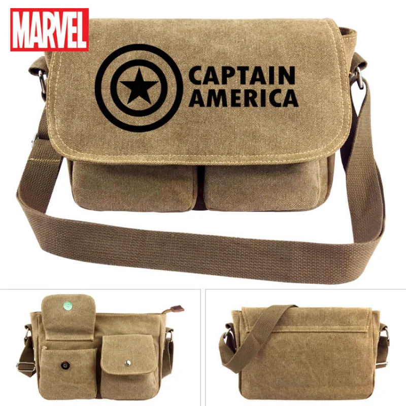 Disney Marvel Casual Sports Bag One-shoulder Rucksack Cartoon Fashion Trend Multi-function Messenger Bag Boys Schoolbag