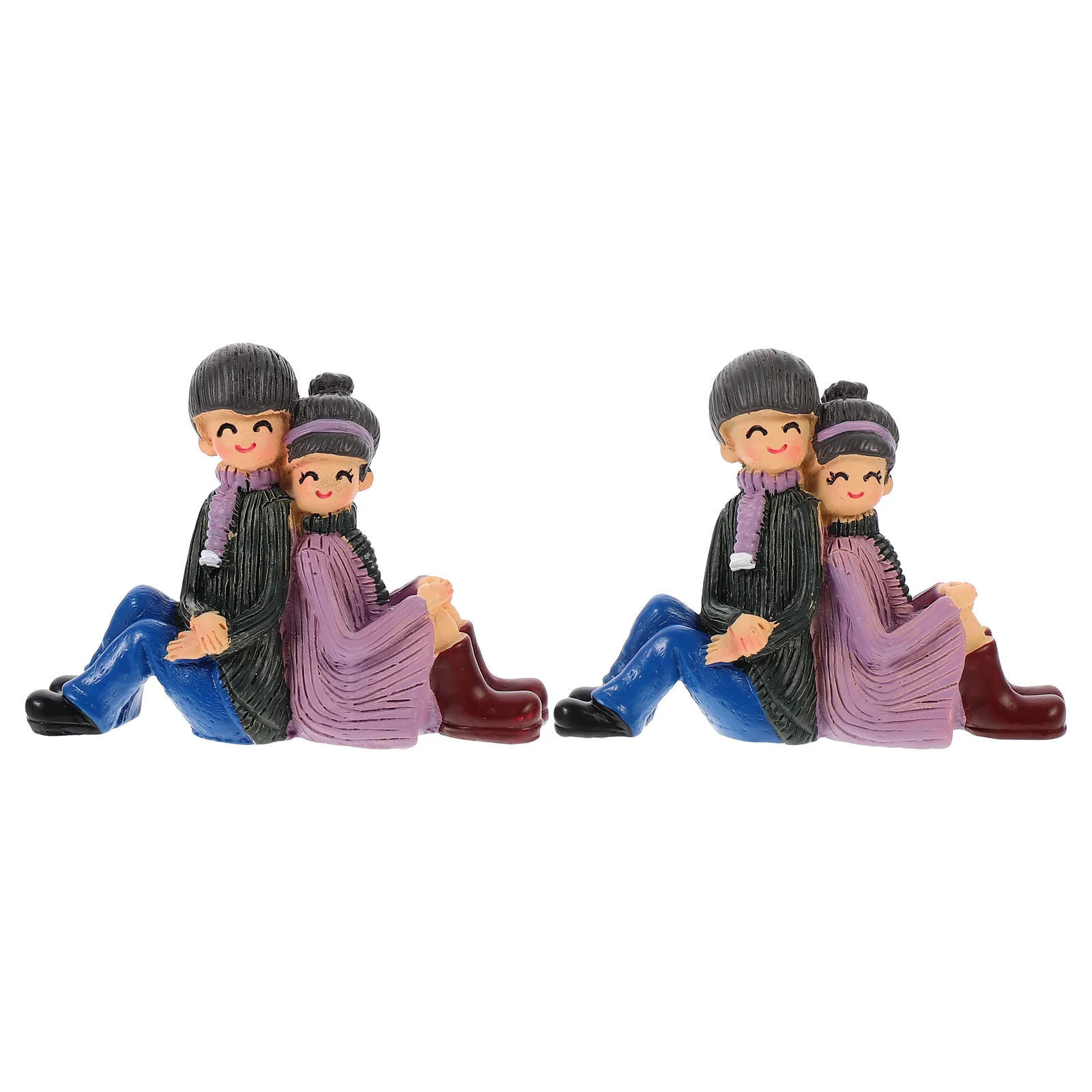 

Figurines Lovers Micro Cake Landscape Resin Crafts Diyminiature Couple Ornaments Bonsaiaccessories Scene Decorations Topper