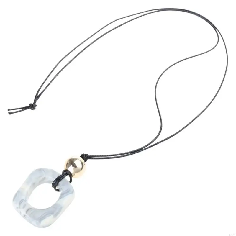 LXAE Многофункциональное ожерелье из смолы с подвеской-цепочкой отражающее