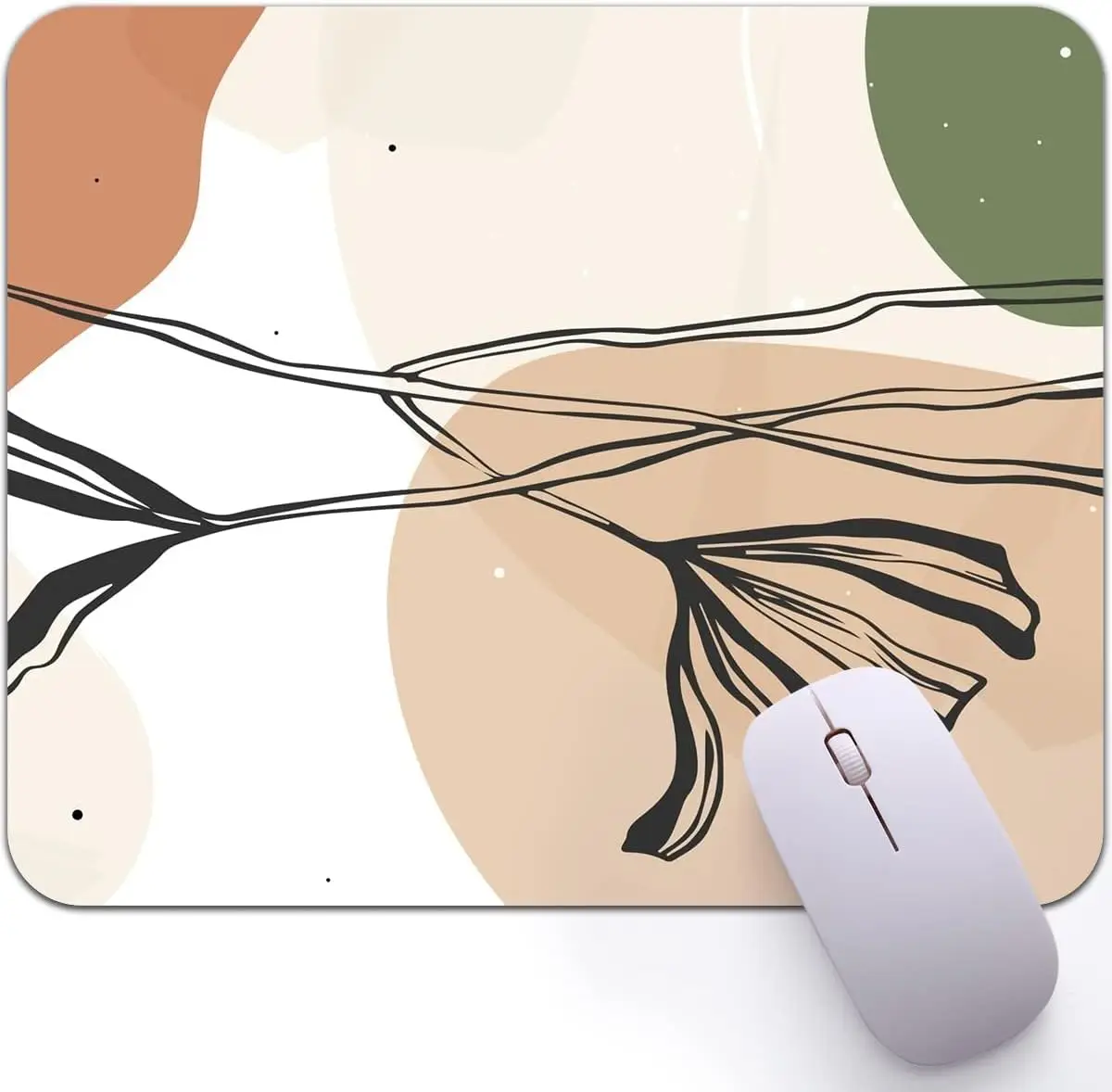 

Square Mouse Pad 9.5×7.9 inches Leaf Non-Slip Rubber Base Waterproof Mousepad for Office Laptop Computer Home