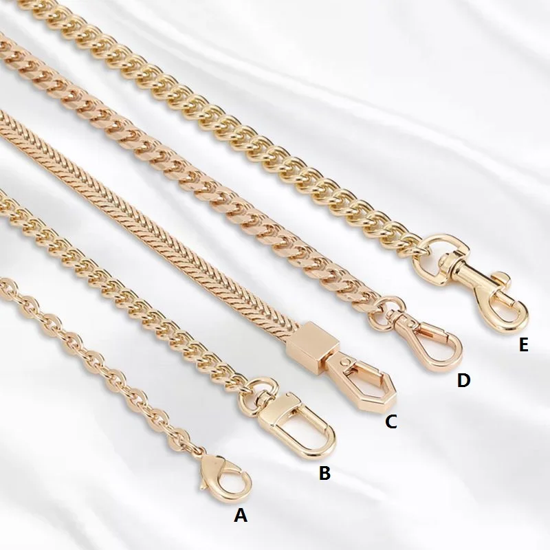 Free Shipping  6mm 7mm 8mm 9mm Metal Chain With Pearl Women Bag Strap Replace Handbag Schoolbag Chains