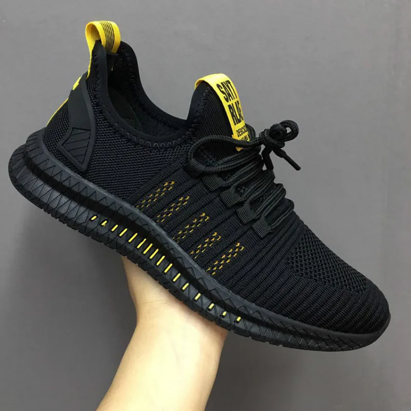 

Fashion Men Sneakers Mesh Casual Shoes Lac-up Mens Shoes Lightweight Vulcanize Shoes Walking Sneakers Zapatillas Hombre