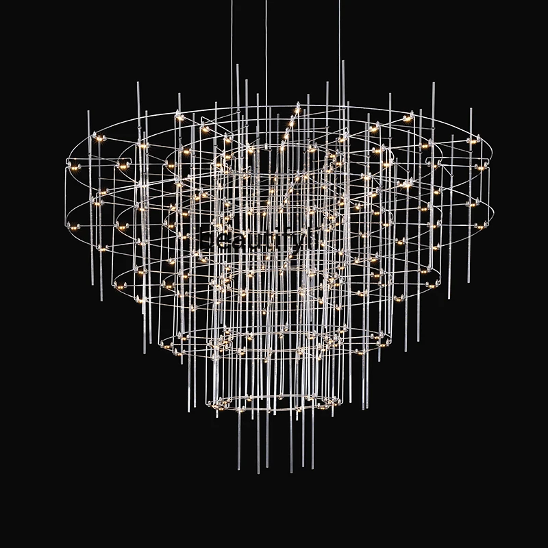 

yj Modern Minimalist Firefly Living Room Chandelier Designer Sample Room Villa Restaurant Hotel Lobby