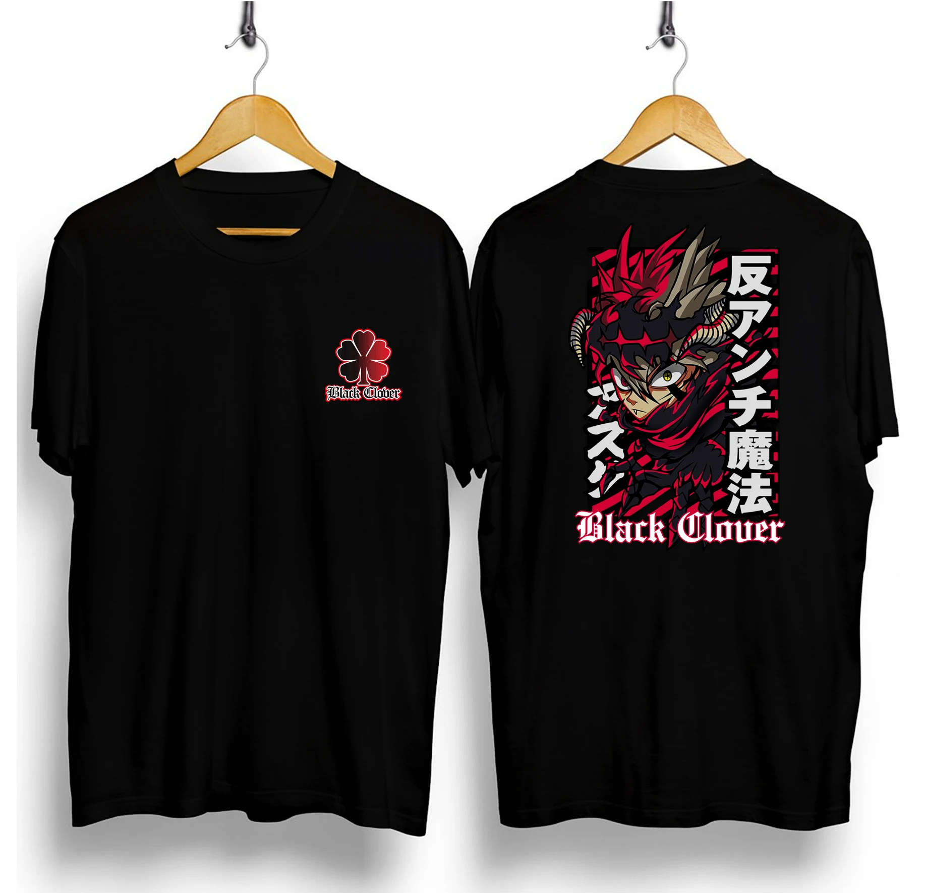 Kaos Pria Lengan Pendek Anime Black Clover Oblong Футболкашенко Cod Размер s m l xl xxl Shoppingtrendi Distro Ter