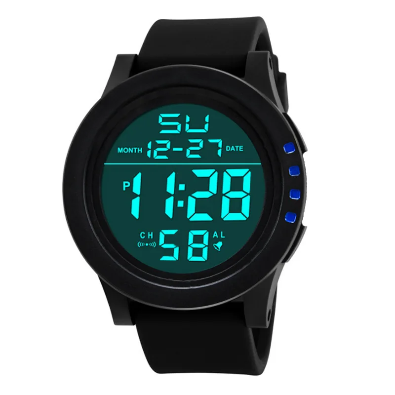 Fashion Mens Sports Digital Watch Classic Dual Display Electronic Watches for Men Waterproof Male Wristwatch Boy Clock Bracelet