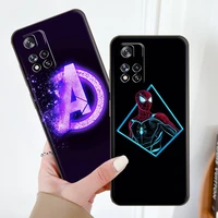 marvel the avengers iron man phone case for xiaomi 11t pro redmi note 10 9 pro 5g 9s 10s poco f3 x3 m3 gt pro x3 nfc back coque