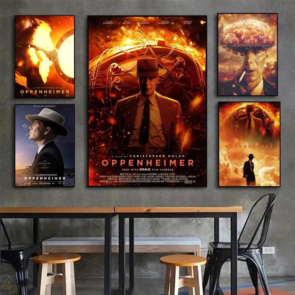 Пленка Oppenheimer плакат красивая наклейка на стену для гостиной бар винтажная