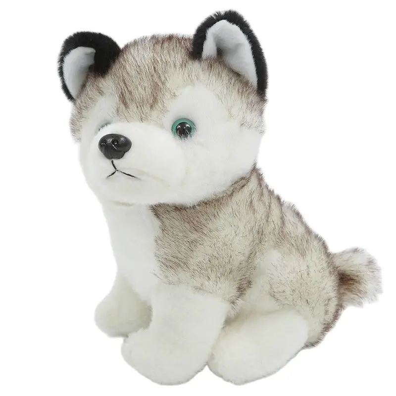 

2022 искусственная плюшевая игрушка хаски, черно-белая собака, кукла, мультяшная мягкая полипропиленовая хлопковая смесь, мягкие игрушки, дет...
