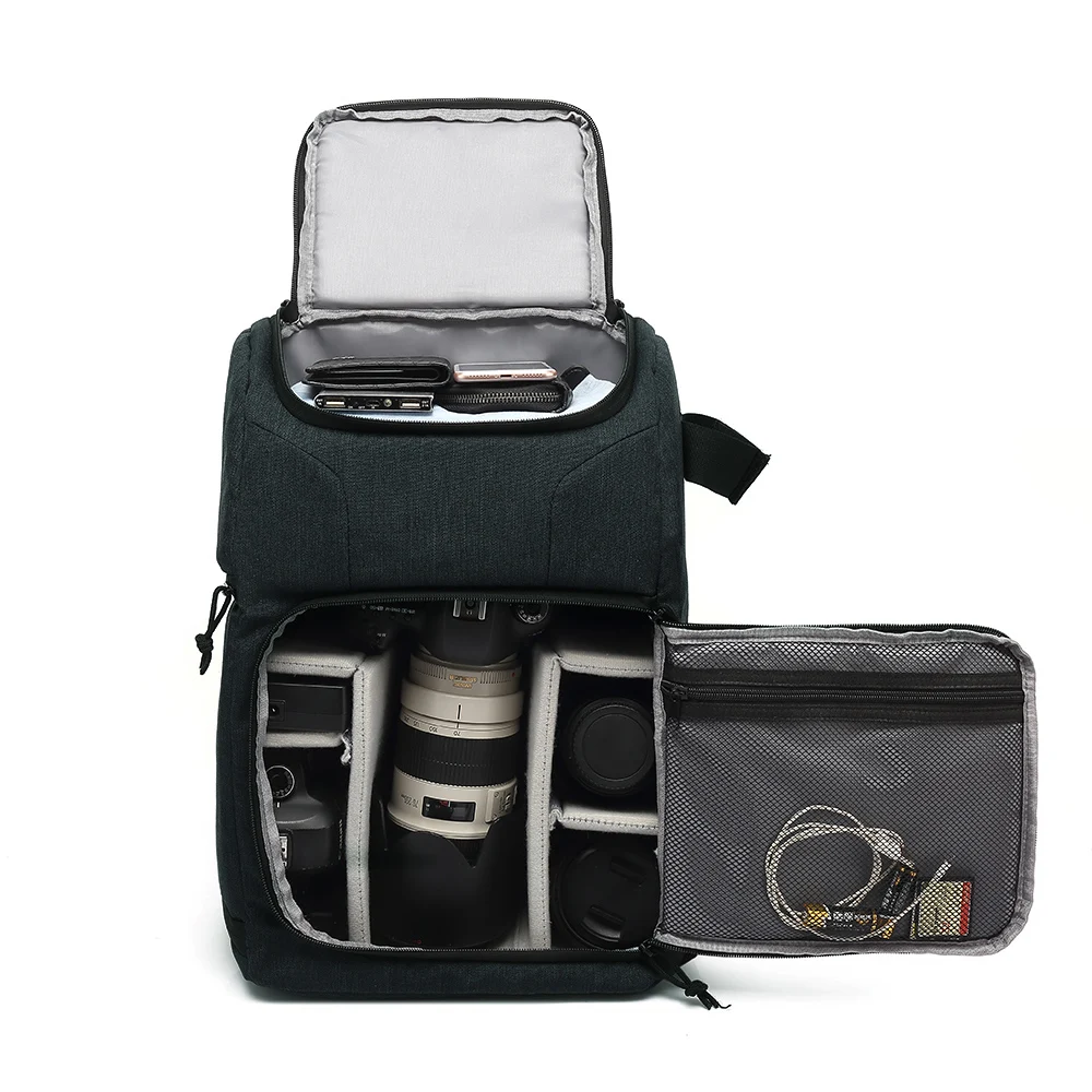 

Multi-functional Waterproof Dslr Camera Photo Lens Bag Backpack Knapsack Large Capacity Portable Travel for Outside Photography