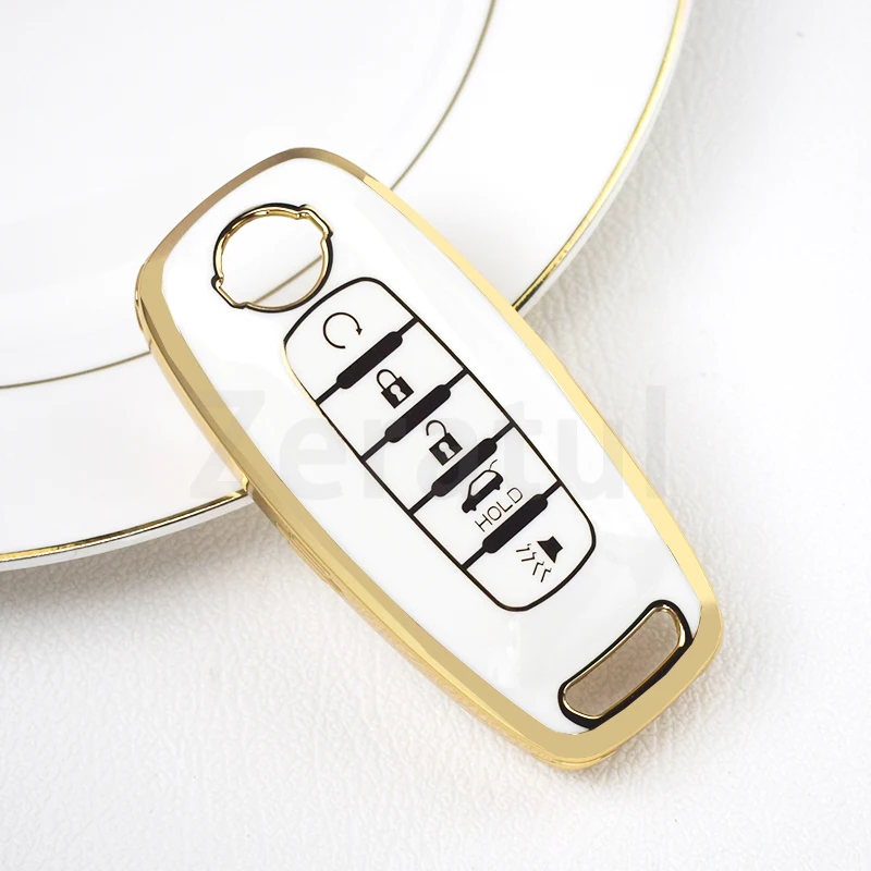 Для Nissan X-trail T33 Kicks Qashqai J12 Juke Teana Altima Ariya Чехол для автомобильного ключа из ТПУ