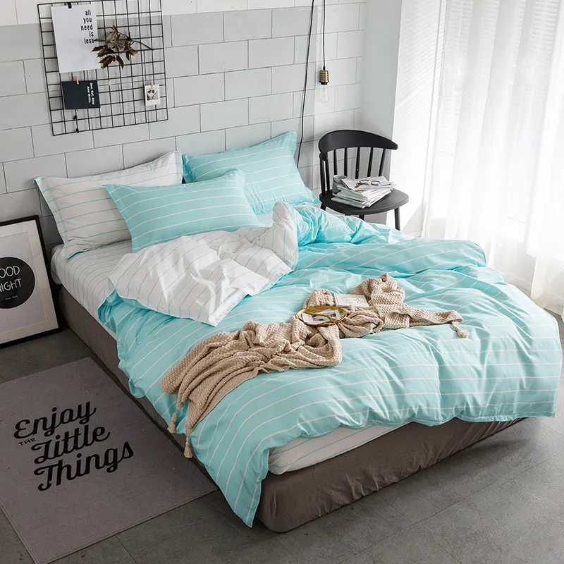 Комплект постельного белья Королевский домашний текстиль простые полоски