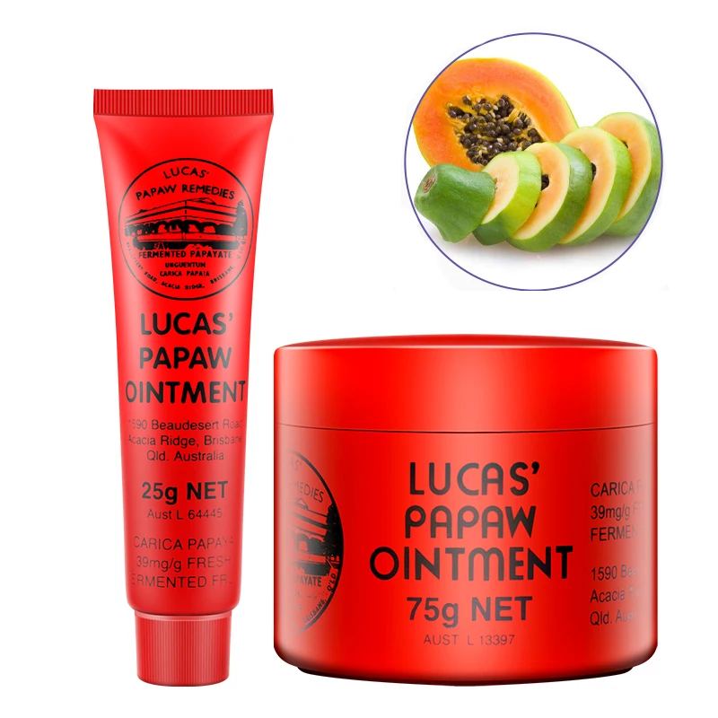 

Australia Lucas PAPAW Ointment Diaper Rash Cream Wound Care Papaya Skin Rash Cream for insect bites nappy rash 25g/75g