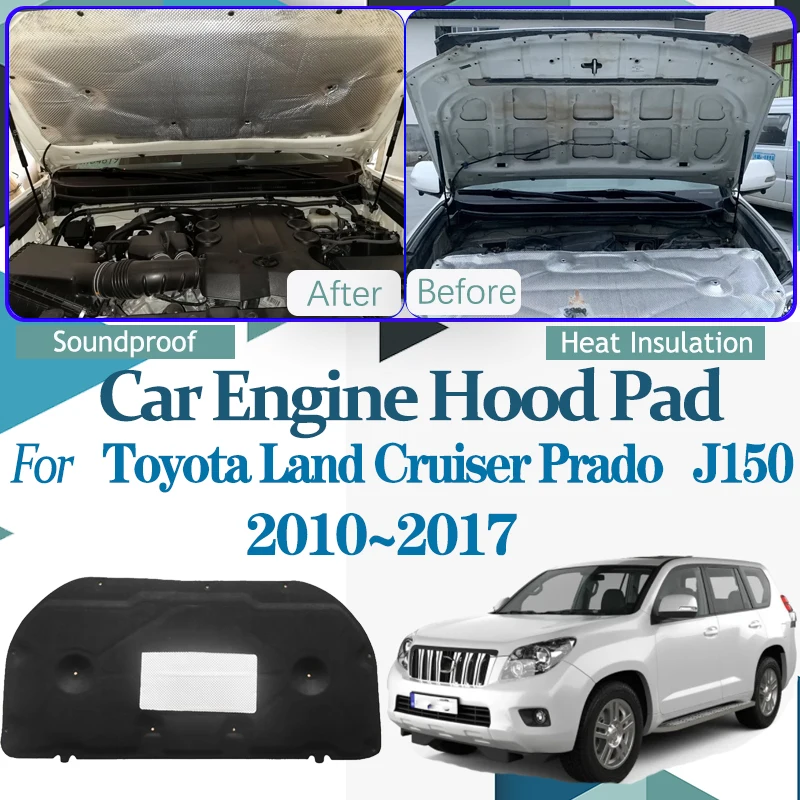 Для Toyota Land Cruiser Prado 150 J150 Lexus GX 400 460 2010 ~ 2017 звуковой капот автомобильного двигателя