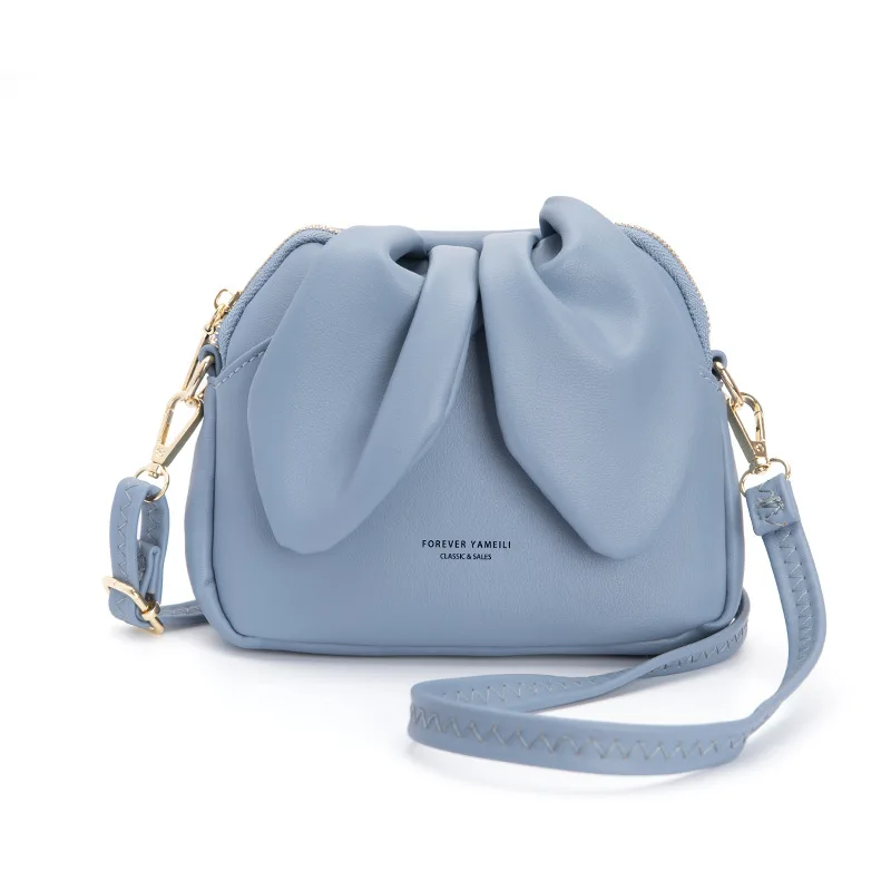 

Новинка 2023, модная Высококачественная сумка в виде ракушки, простая повседневная сумка-ведро, милая сумка через плечо с милыми кроличьими ушками для девушек