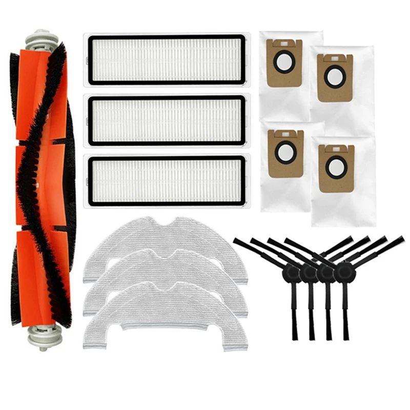 

For Dreame L10PLUS/Z10 PRO Robot Vacuum Cleaner Parts Dust Bag HEPA Filter Side Brush Main Brush Mop Cloths Accessories