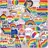 103050pcs funny rainbow safe space graffiti stickers cartoon decal skateboard motorcycle luggage phone waterproof car sticker