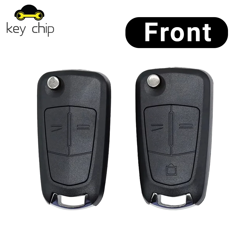 Фото Чехол для ключа автомобиля KC для Opel Vauxhall Corsa D Astra H Zafira B 2004 2005 2006 2007 2008 2013, оригинальный флип-пульт с логотипом №2