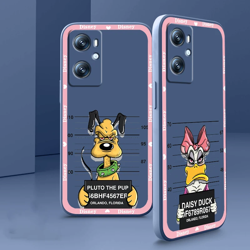 

Donald Duck Dog Disney Cool Phone Case For OPPO Find X5 X3 F21 Lite A96 A94 A93 A77 A76 A74 A72 A57 A53S A16 A9 5G Liquid Rope