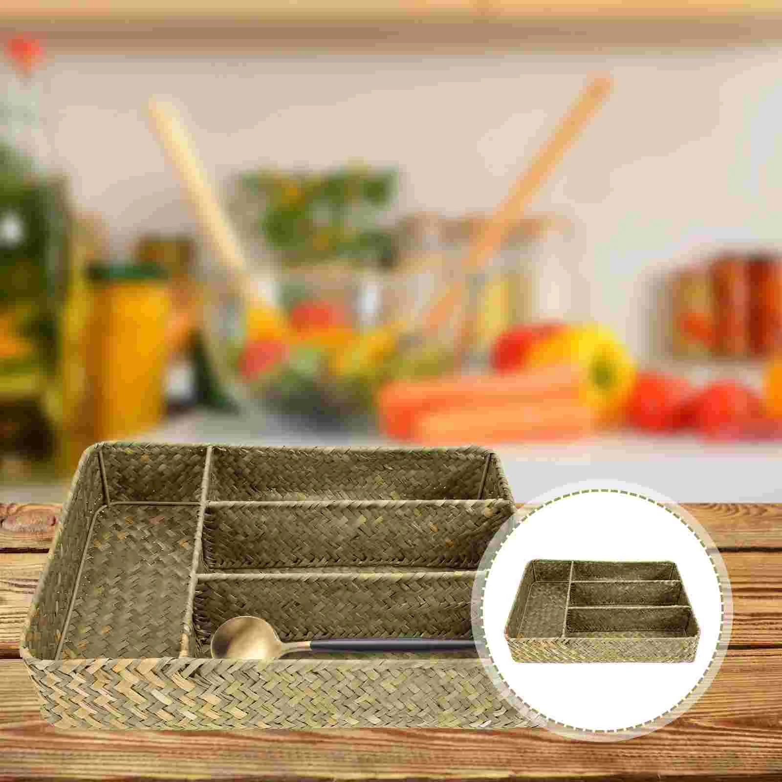 

Multi-function Storage Basket Creative Multi-grid Cutlery Basket Home Kitchen Sundries Box