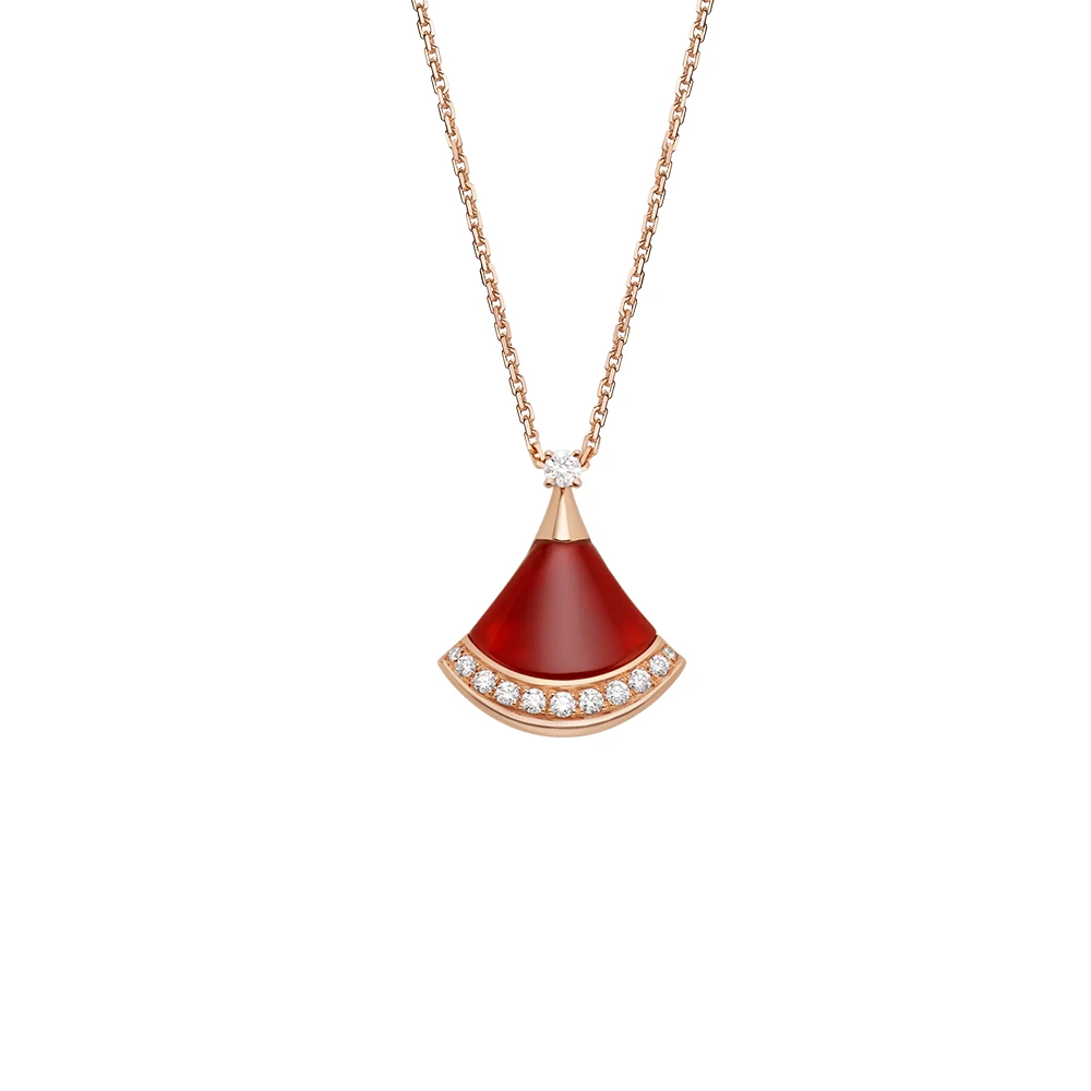 

BV New Fashion High Quality Rose Gold Red Zircon Skirt Transparent Crystal Jewelry Ladies Holiday Party Gift Free Shipping