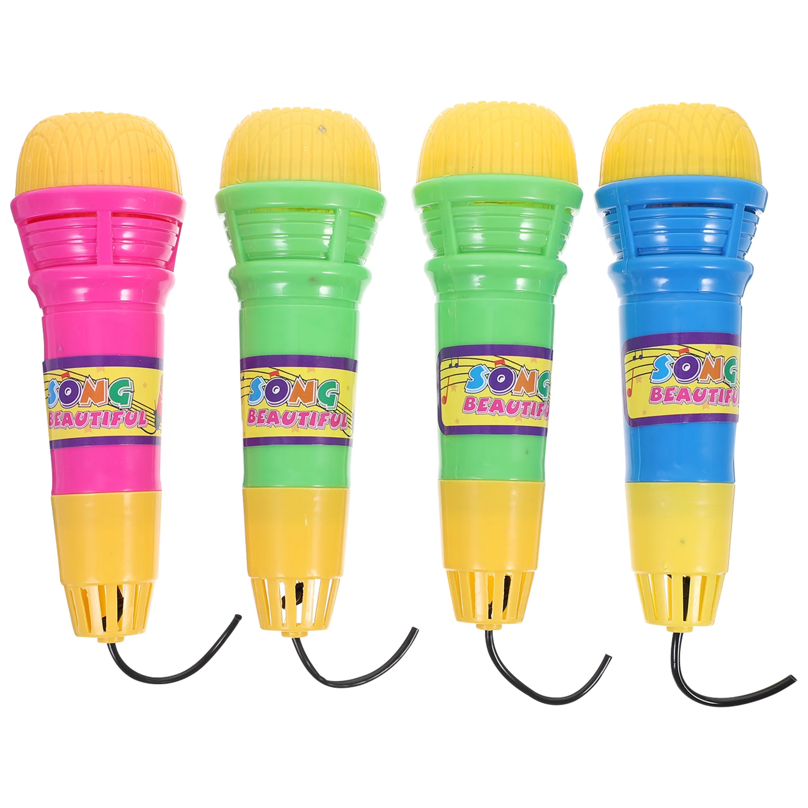 

4pcs Echo Mic Kids Microphone Voice Changing Recording Karaoke Toys Early Development for Kids Children Party Favor