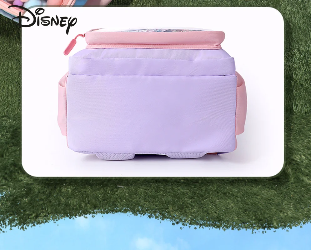 Disney New Girls' Backpack Fashionable High Quality Student Backpack Cartoon Multi Functional High Capacity Girls' Backpack