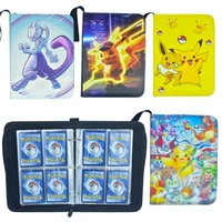 9 styles 200400 pokemon double pocket binder cards collectors album anime game card portable storage toy gift for kid