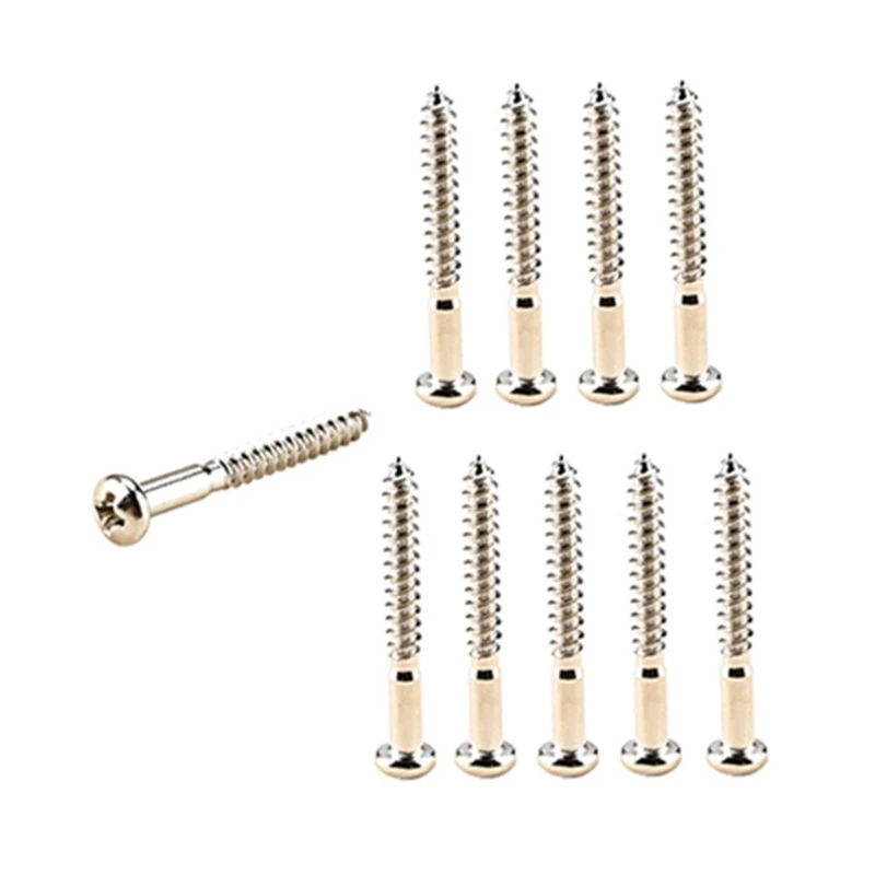 

Pack of 10 ST Guitar Screw Electric Guitar Bridge Mounting Screws 448D