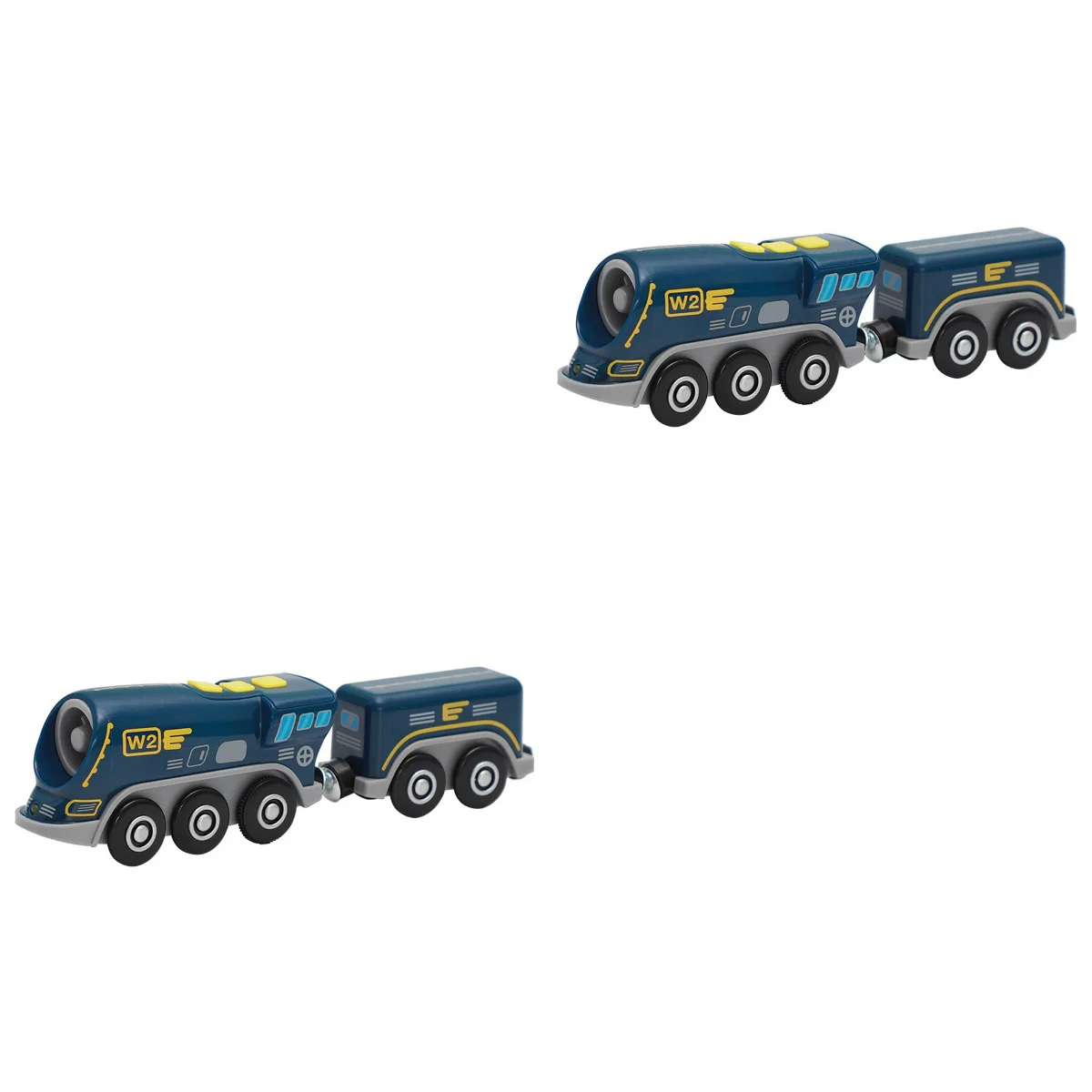 

2pcs Kids Train Toy Cartoon Train Plaything Operated Train Boy Toy for Toddlers