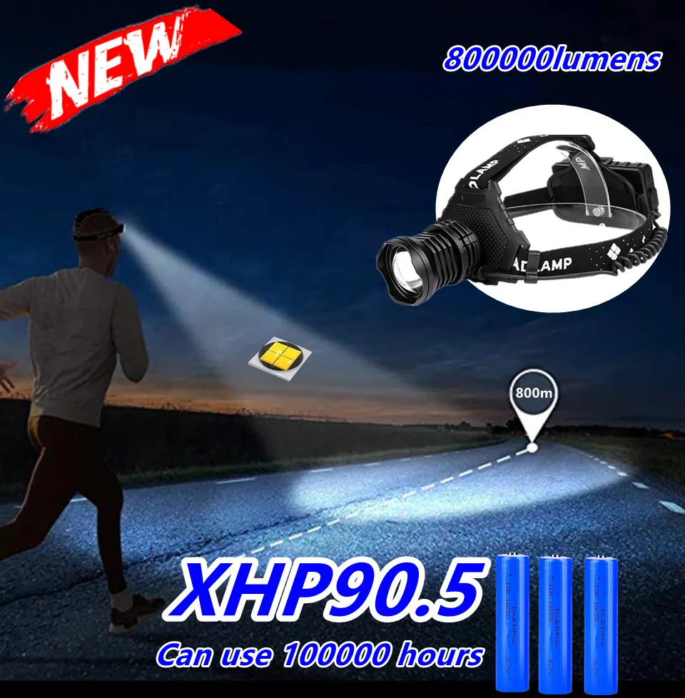 

XHP90.5 PLUS COB LED Headlamp Torch USB Rechargeable Headlight 18650 XHP90 Hunting Waterproof Head Torch XHP70 XHP50 Lantern
