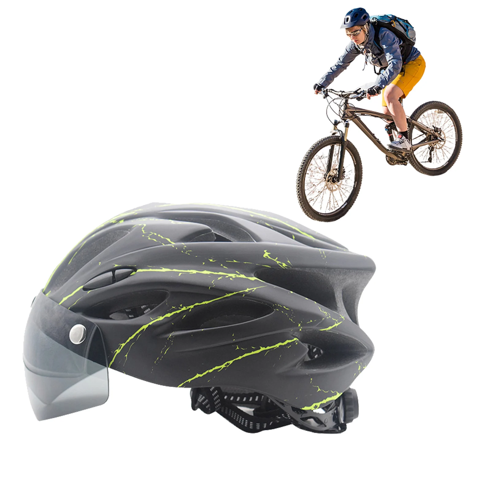 

Adjustable Bicycle Helmets Safe Mountain Road Bike Helmets Adjustable Size Women Men Riding Bike Accessories For Adult Bikes