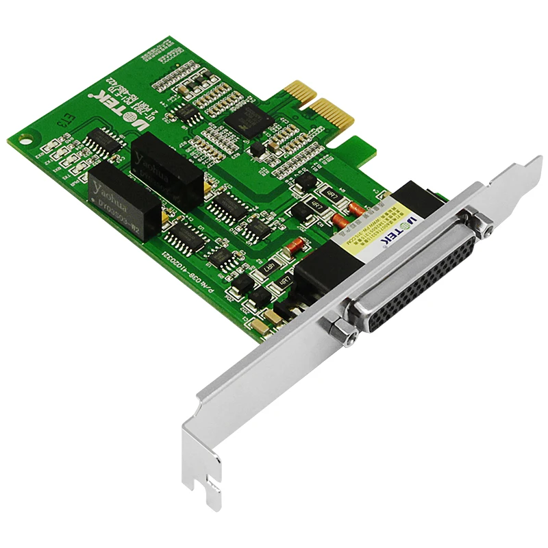 UOTEK Industrial PCI Express PCI-E к фотомагнитной последовательной карте 2 порта DB9 RS485 RS422 PCIE