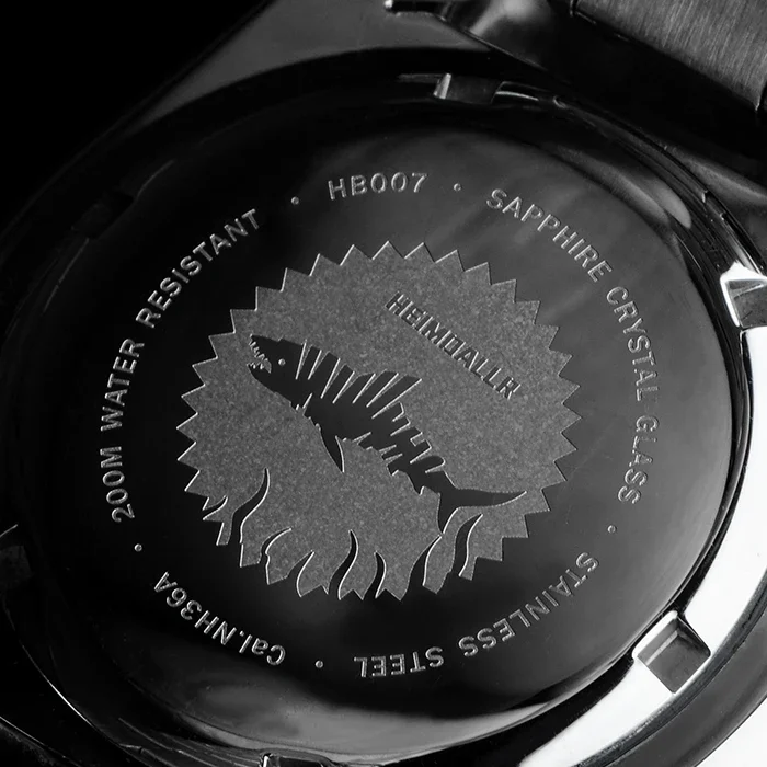Винтажные мужские часы Heimdallr SKX007 для дайвинга полностью зеленые светящиеся с