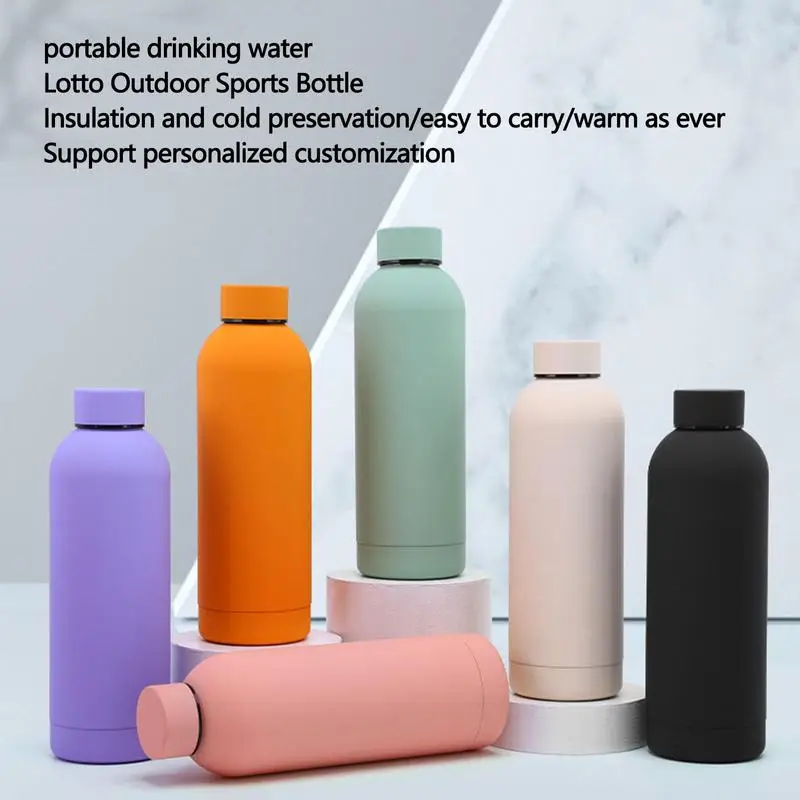 

350/500/750ml Insulated Water Bottle Stainless Steel Thermos Cups Double Wall Travel Mug Vacuum Flask Coffee Cup Sports Kettle
