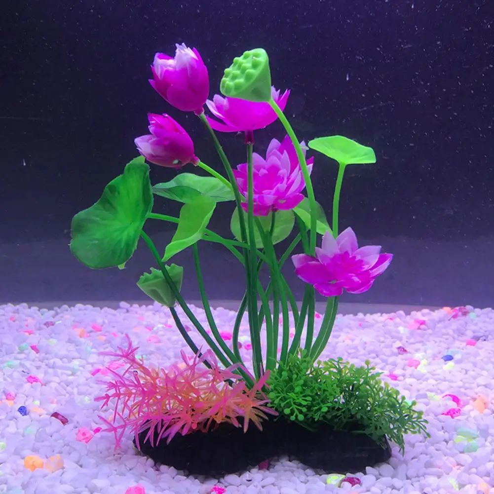 

Practical Aquarium Ornament Fine Workmanship Plastic Artificial Water Grass Fake Aquatics Plants