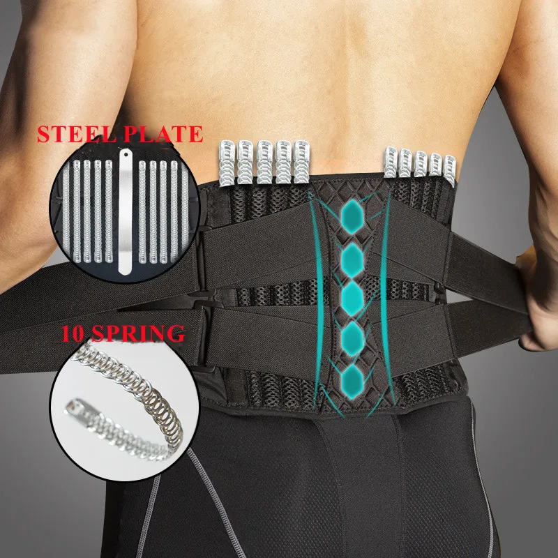 

Medical Back Brace Waist Trainer Belt Spine Support Men Women Breathable Lumbar Corset Orthopedic Faja Lumbar Hombre Gym Belts