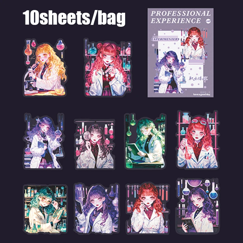 

Набор наклеек Mr.Paper для девочек 10 листов