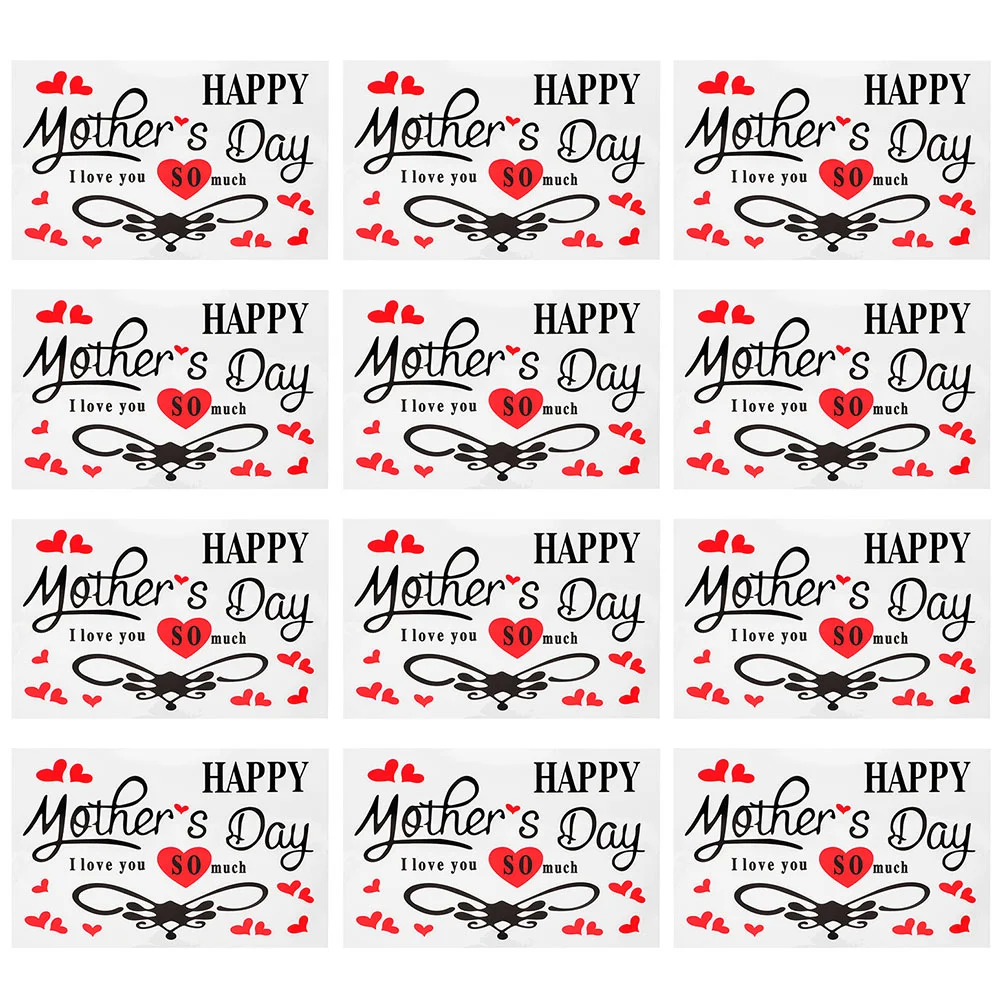 

10Pcs Balloon Decals Mother Day Balloon Decor Balloon Sticker
