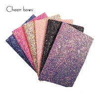 2230cm chunky glitter solid color fabric diy hairbows accessories diy bag materials apparel sewing accessories for dolls making