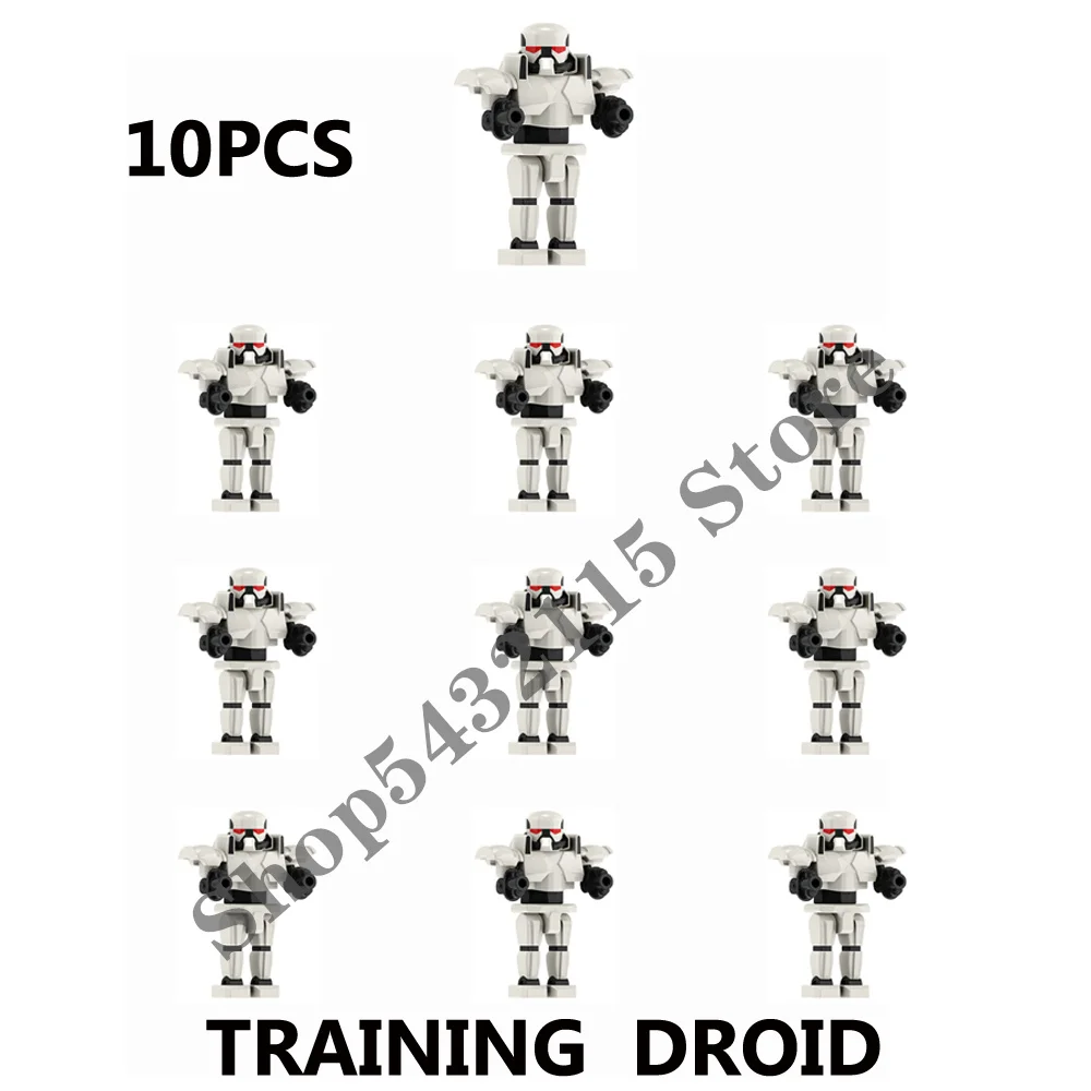 DISNEY 10pcs Imperial Dark Troopers Training Droid Building Blocks Bricks WM2204 XP395 XP403 PG1610 Mini Action Figures Kid Toys - купить по