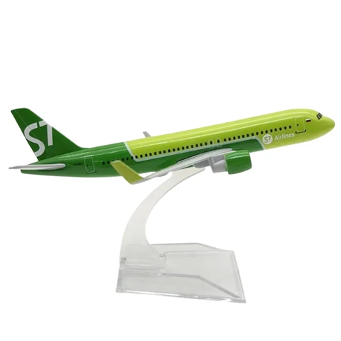 Модель самолета MYPANDA Airbus A320  зеленый металл 1:400