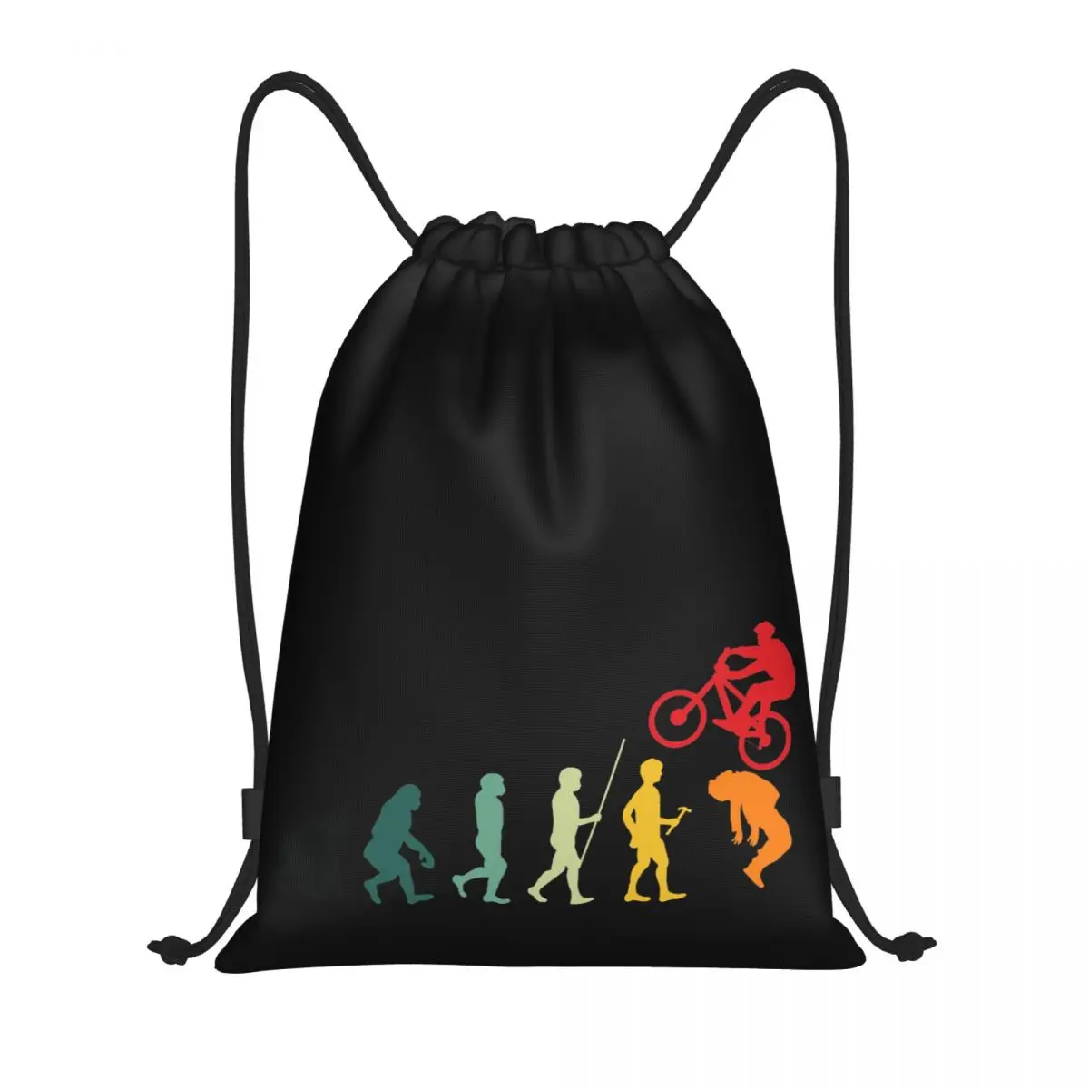 

Drawstring Bags Gym Bag Mountain Bike Evolution Cycling 6 Lasting Summer camps Funny Backpack Knapsack drawstring design