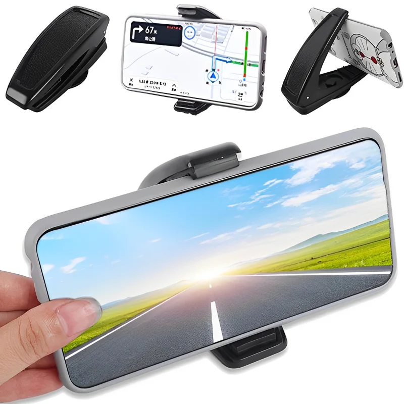 

Вращающийся на 360 градусов кронштейн для приборной панели, держатель для приборной панели телефона, нескользящая стойка для навигации, подставка с зажимом для Samsung, Xiaomi, IPhone