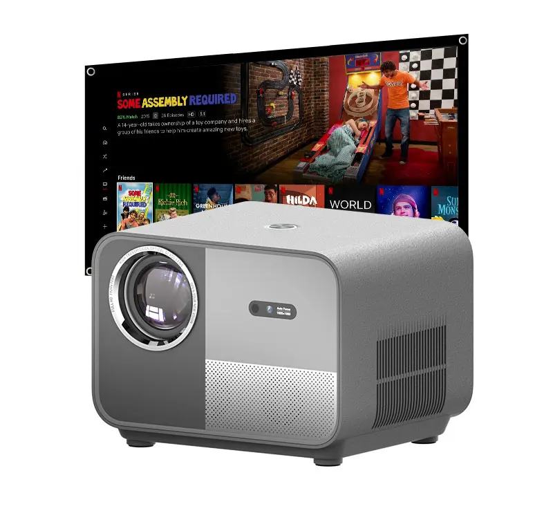 Фото Rigal M1 Led Smart Projector Мультимедийный Professionnel Профессиональный динамик Аудио сертифицированный Netflix Linux Системный проектор №1
