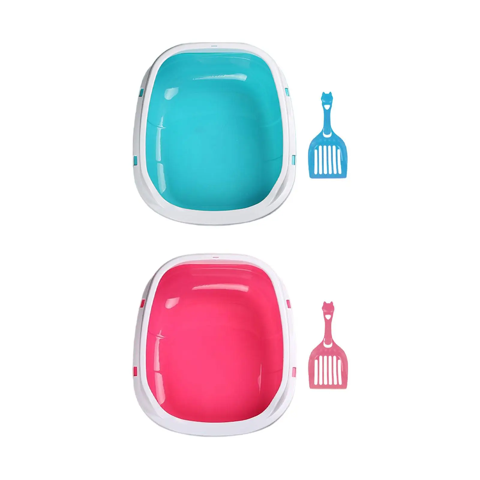 Sifting Litter Box Litter Tray High Sided Rim Kitty